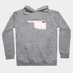 USA States: Oklahoma (pink plaid) Hoodie